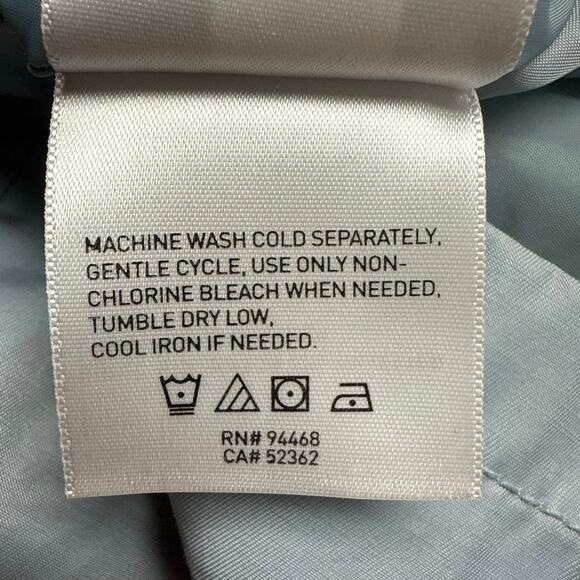 Laundry by Shelli Segal Light Blue Short Trench Coat Size Small Jacket Belted - Picture 7 of 8